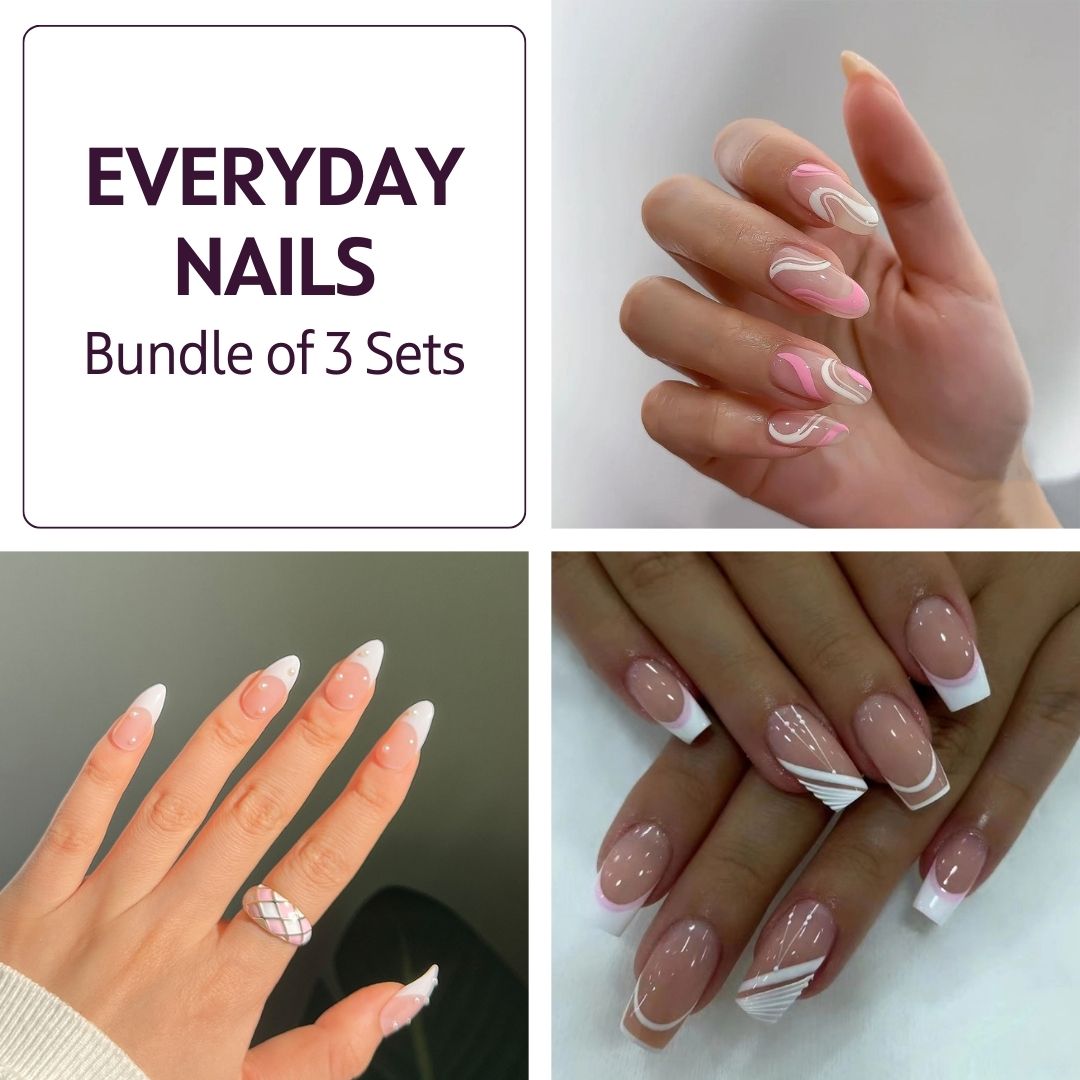 Everyday Nails Bundle | 3 Sets - Press on Nails