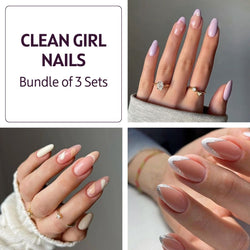 Clean Girl Nails Bundle | 3 Sets