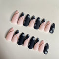 Almond Twilight Twinkle Nails - 