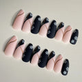 Almond Twilight Twinkle Nails - 