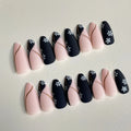 Almond Twilight Twinkle Nails - 