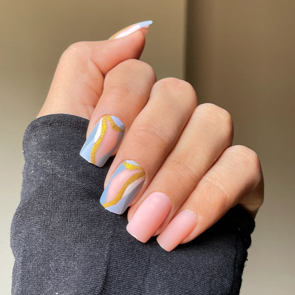 Arctic Blast Nails - Press on Nails