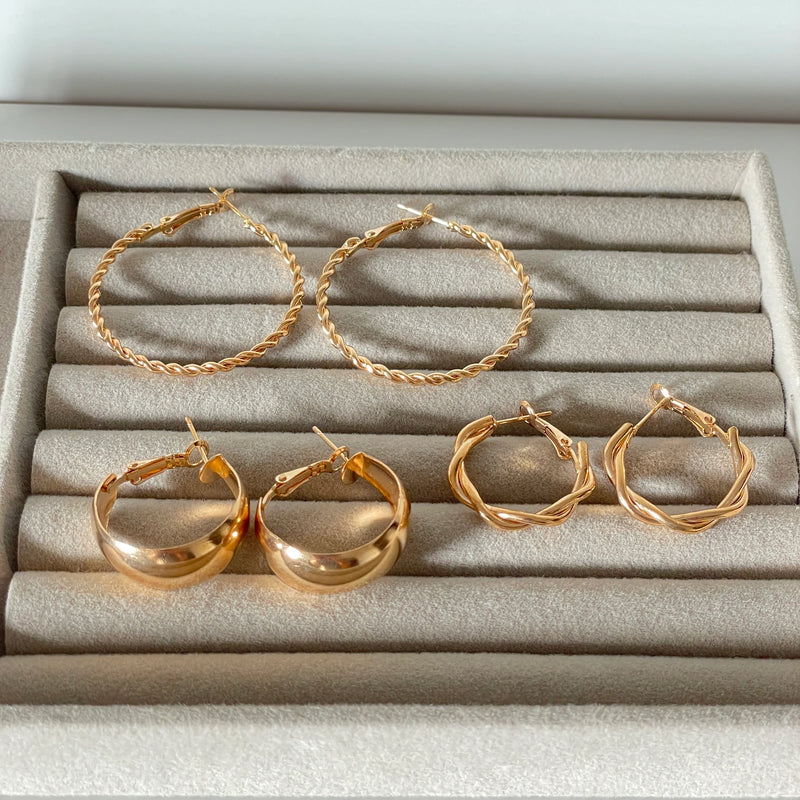 Ariel Hoops Set | 3 Pairs