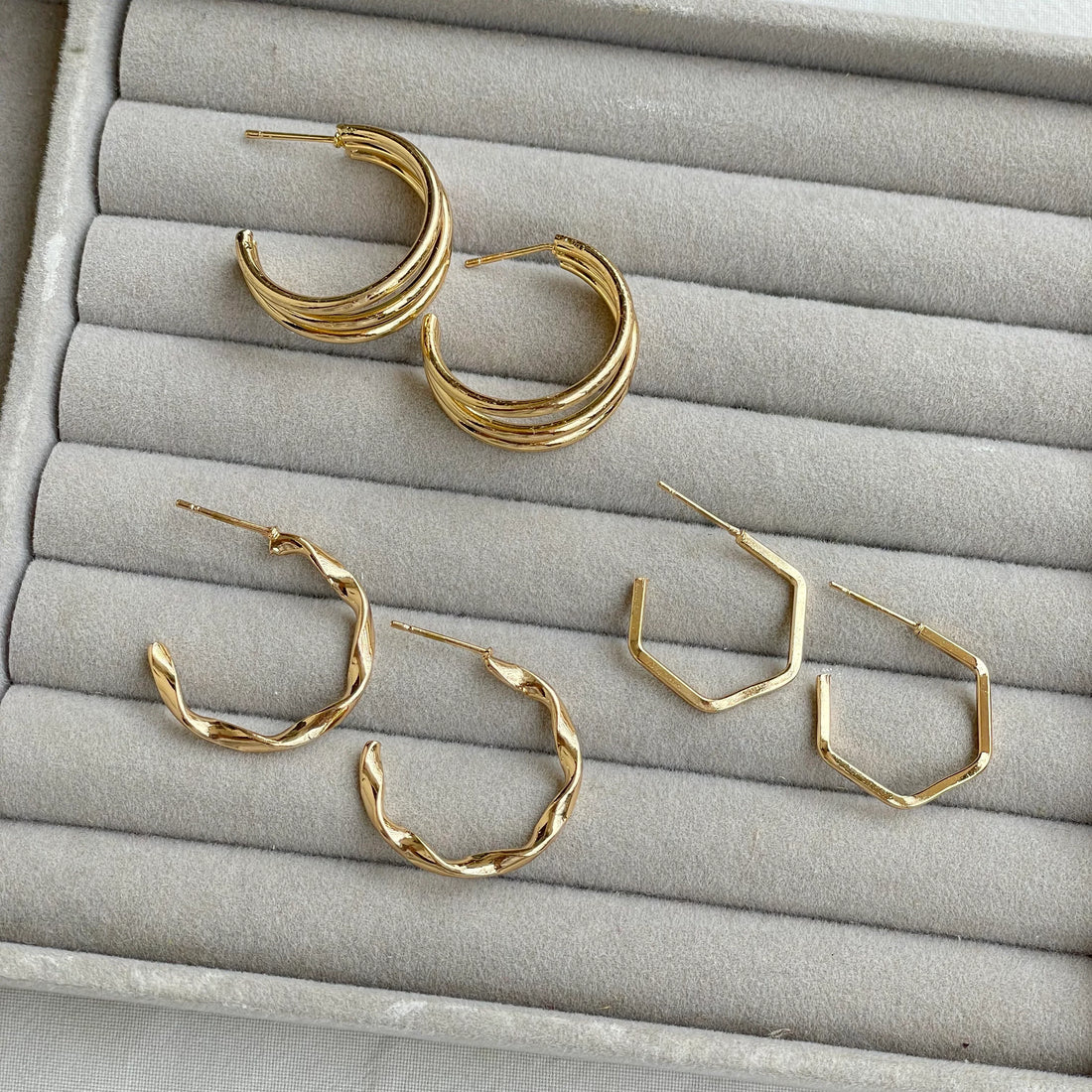 Aurel Hoops Set - Earrings