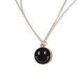 Black Smiley Pendant - 