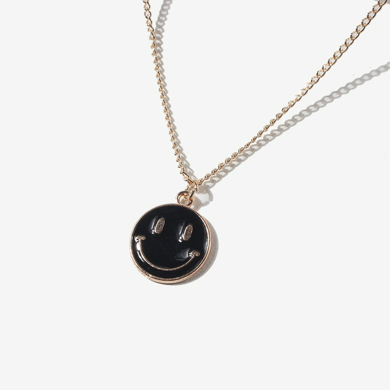 Black Smiley Pendant