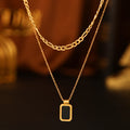 Black Valerie Chain Necklace - 