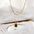 Black Valerie Chain Necklace - 