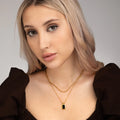 Black Valerie Chain Necklace - 