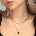 Black Valerie Chain Necklace - 