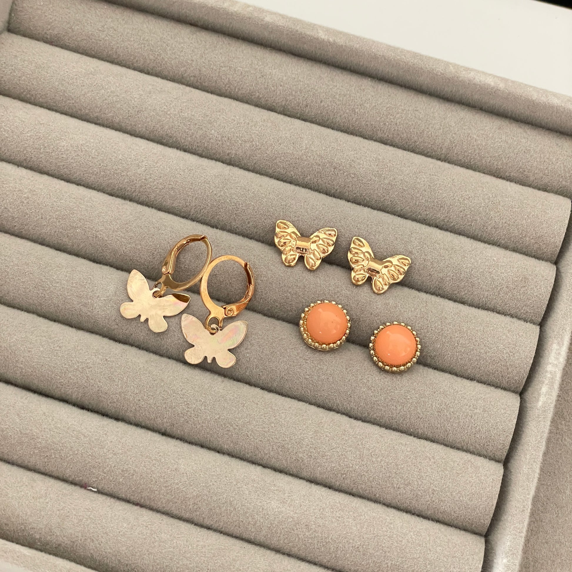 Butterfly Studs Set - Earrings