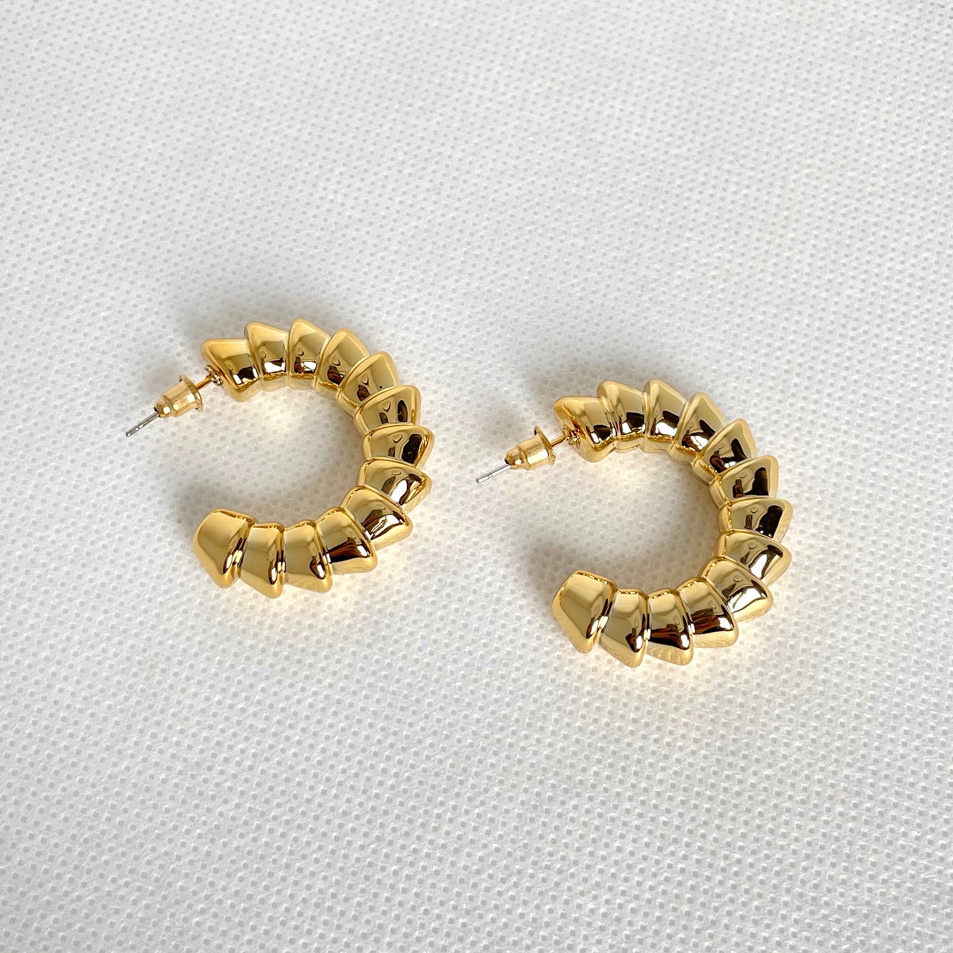 Chunky Enigma Hoops - Earrings