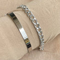 Classic Silver Bracelet Set - 