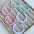 Round Acrylic Hoops | 3 Pairs - 