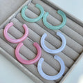 Round Acrylic Hoops | 3 Pairs - 