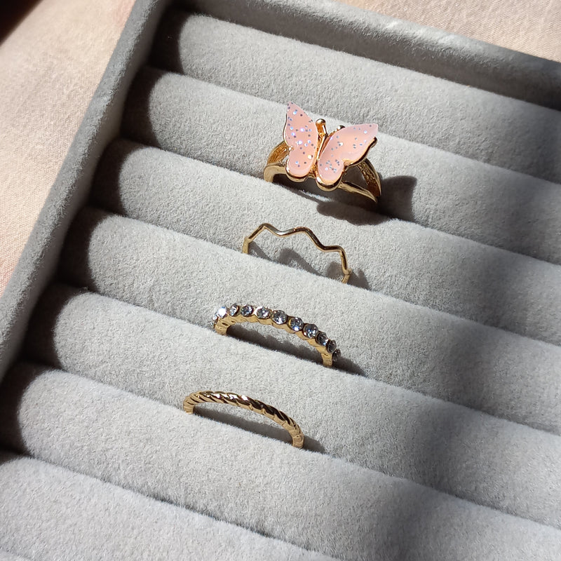 Coraline Flutter Ring Set | Size 7