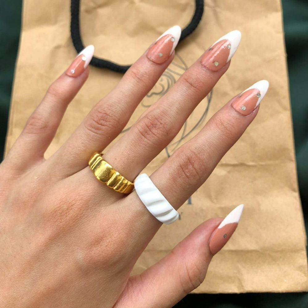 Croissant Duo Rings | Size 7 - Rings