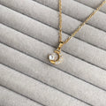 Dainty Crescent Pendant | Anti-Tarnish - 