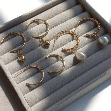 Dangling Hoops | 3 Pairs - Earrings