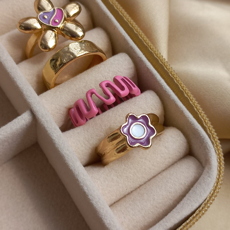 Eclectic Charm Ring Set | Size 7