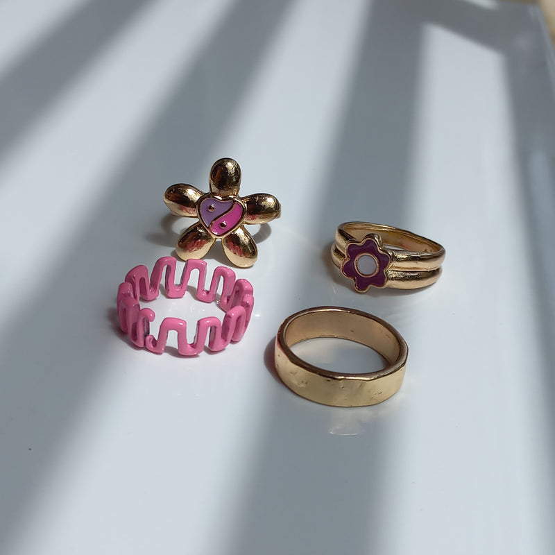 Eclectic Charm Ring Set | Size 7