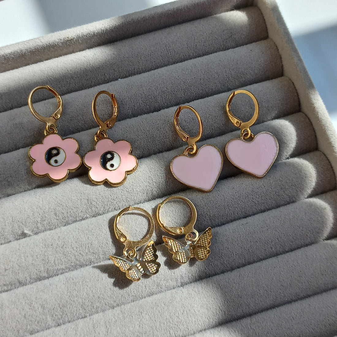 Flora Huggies & Studs - Earrings