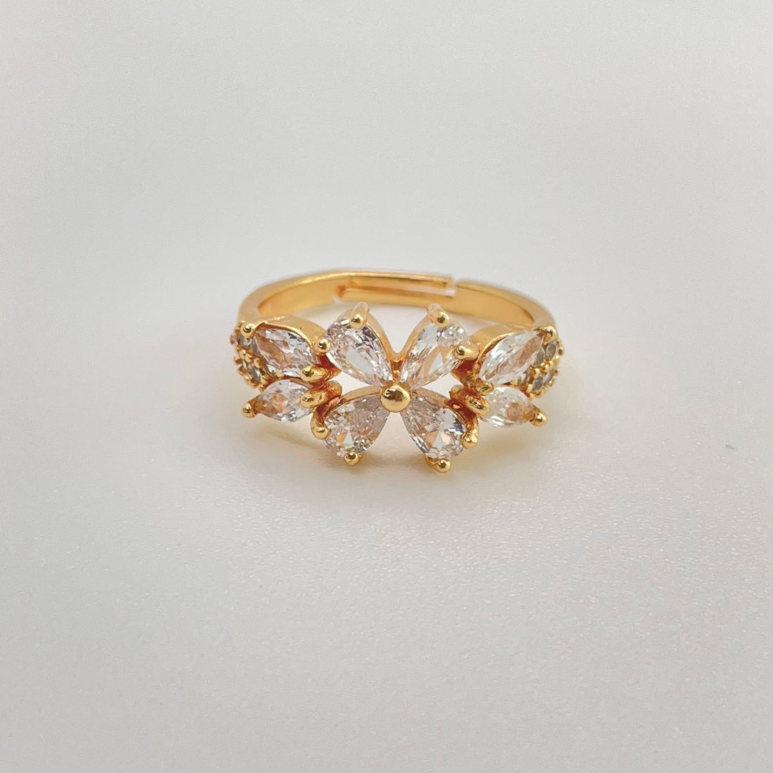 Floral Ring | Tarnish-Free (Adjustable) - Rings