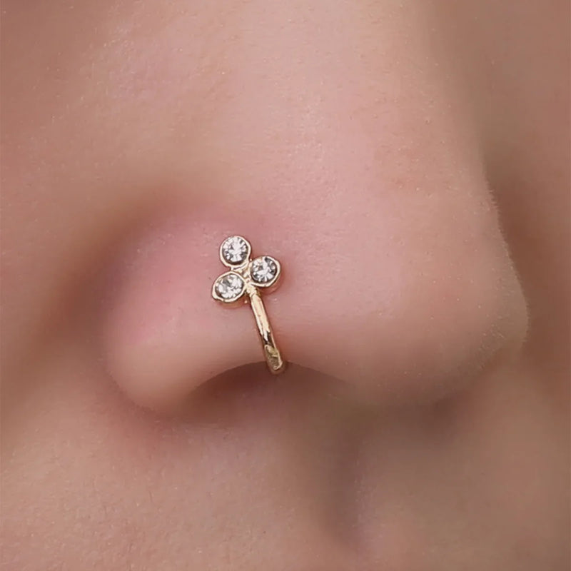 Floral Nose Clip | Anti-Tarnish