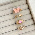 Flutter Ring Set - Pink | Size 7.5 - 