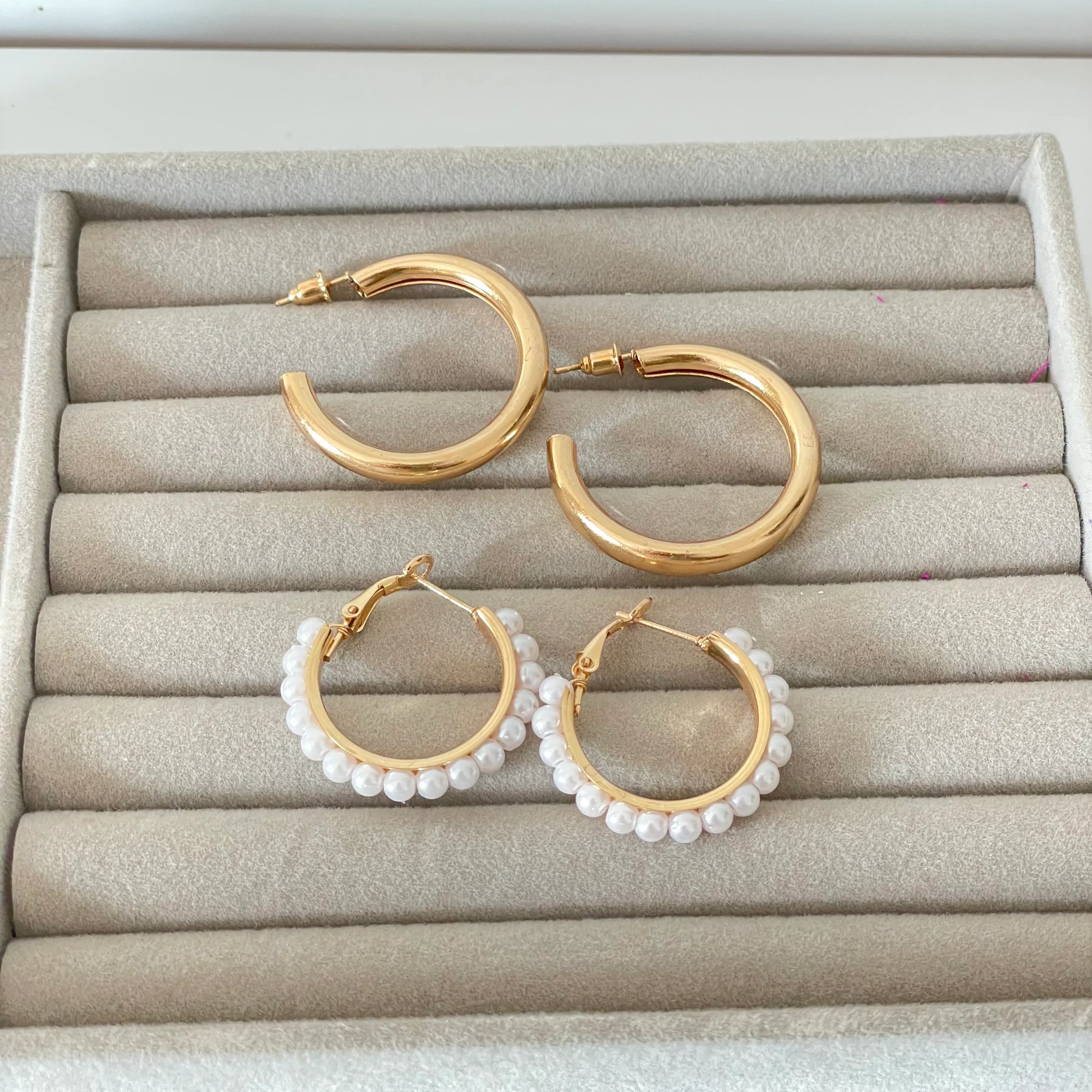 Francesca Hoops Set | 2 Pairs - 