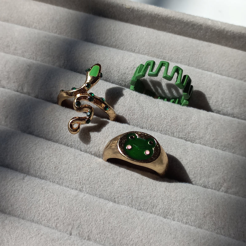 Froggy Ring Set | Size 7.5