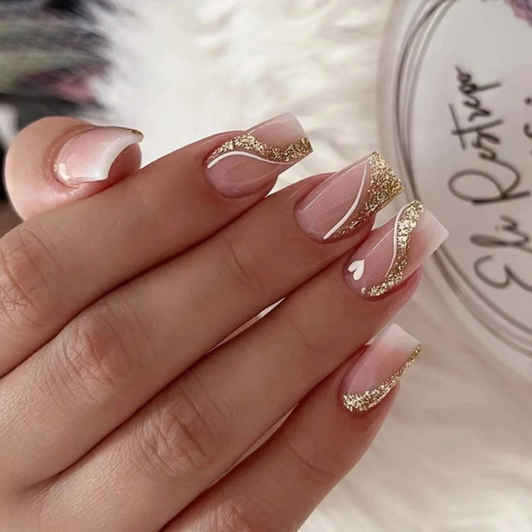 Gold Dust Nails - Press on Nails