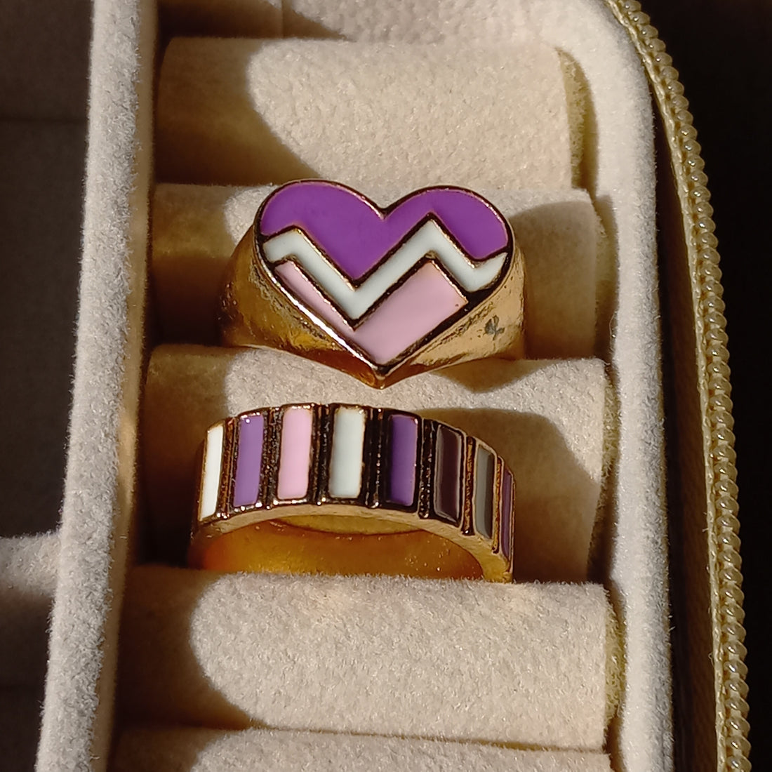 Heartbeat Ring Duo | Size 7 - Rings