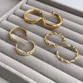 Gold Dust Hoops & Studs Set | 6 Pairs - 