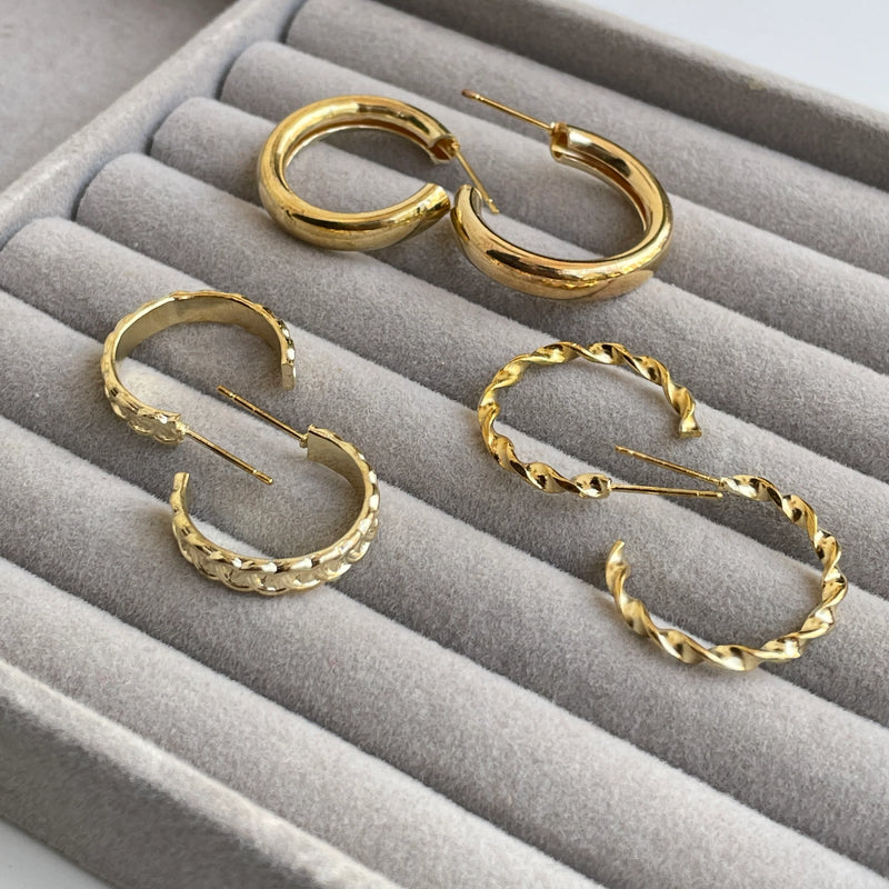 Gold Dust Hoops & Studs Set | 6 Pairs