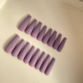 Long Coffin Lilac Nails - 