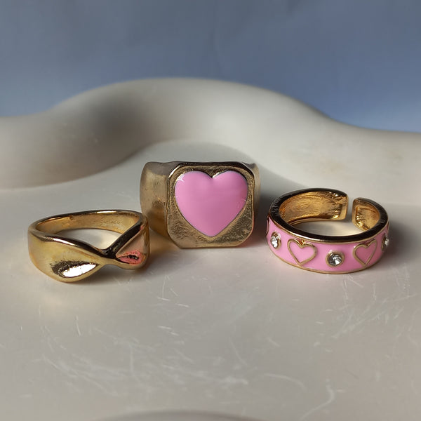 Love Letter Ring Set | Size 6.5 - Rings