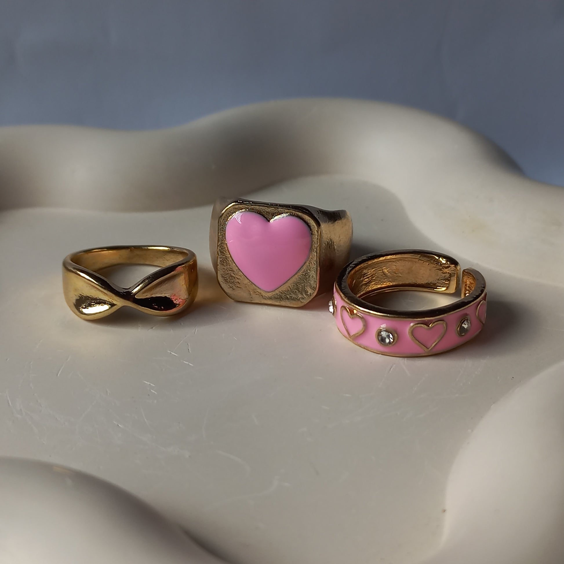 Love Letter Ring Set | Size 6.5 - 