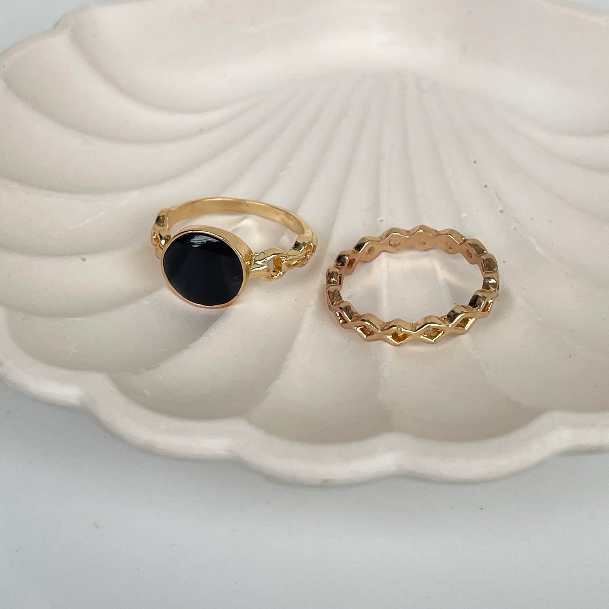 Luna Duo Ring Set | Size 7 - 