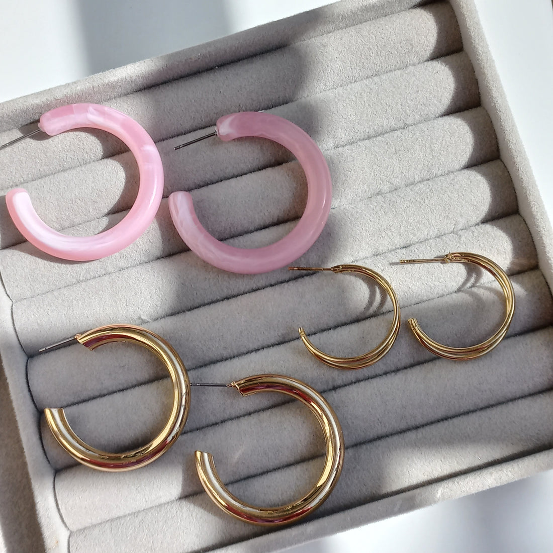 Mae Hoops Set | 3 Pairs - Earrings