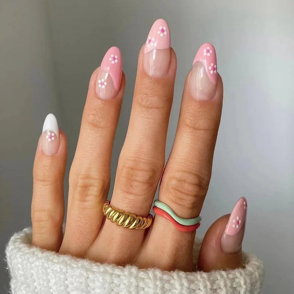 Melted Pink Nails