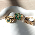 Green Nirvana Ring Set | Size 7 - 