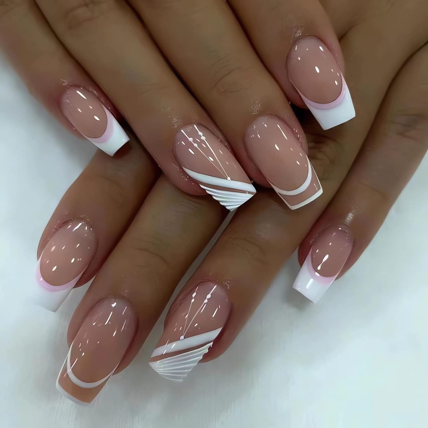 Nude Aurora Nails - 