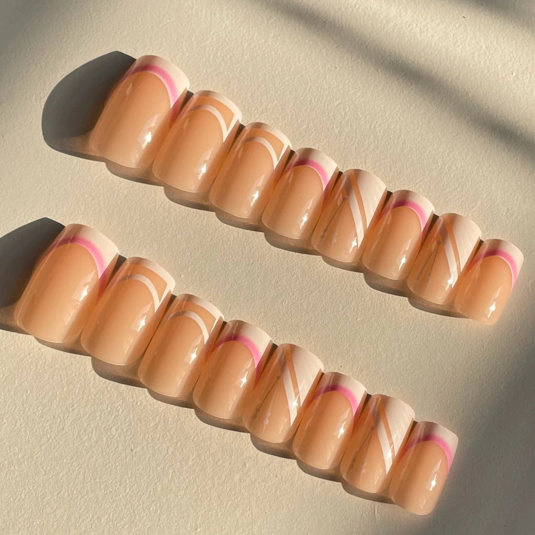 Nude Aurora Nails - Press on Nails