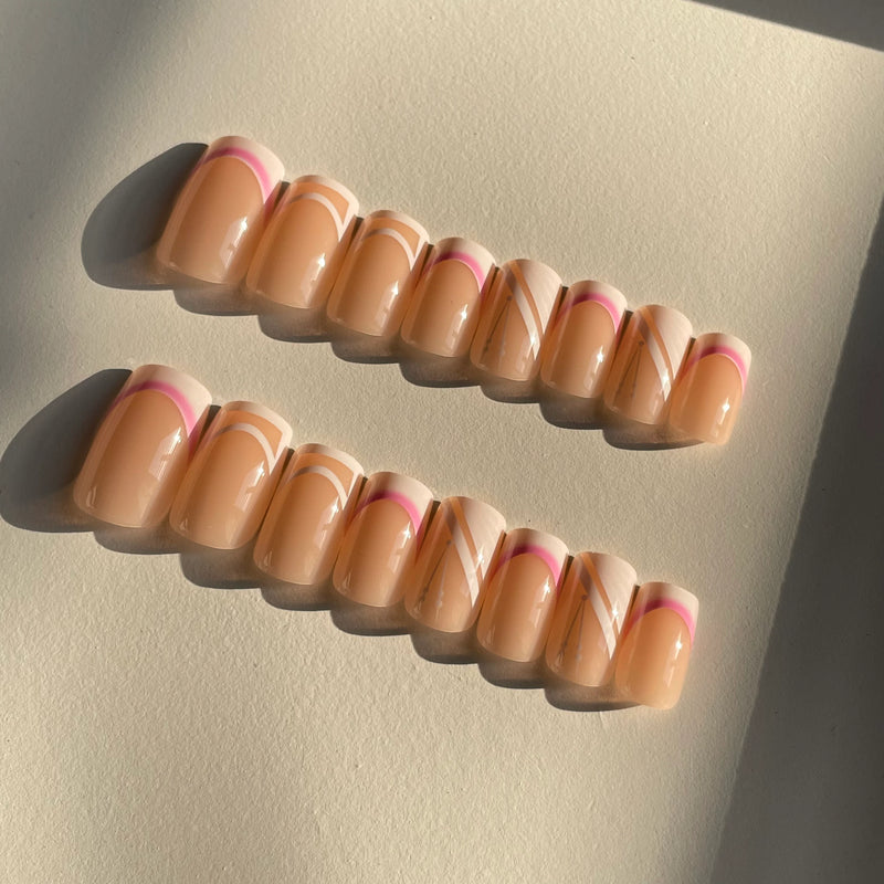 Nude Aurora Nails