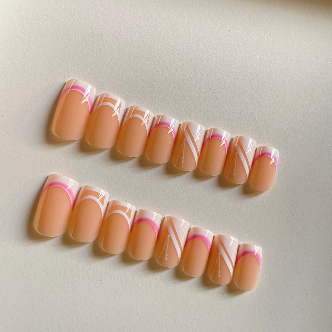 Nude Aurora Nails - Press on Nails