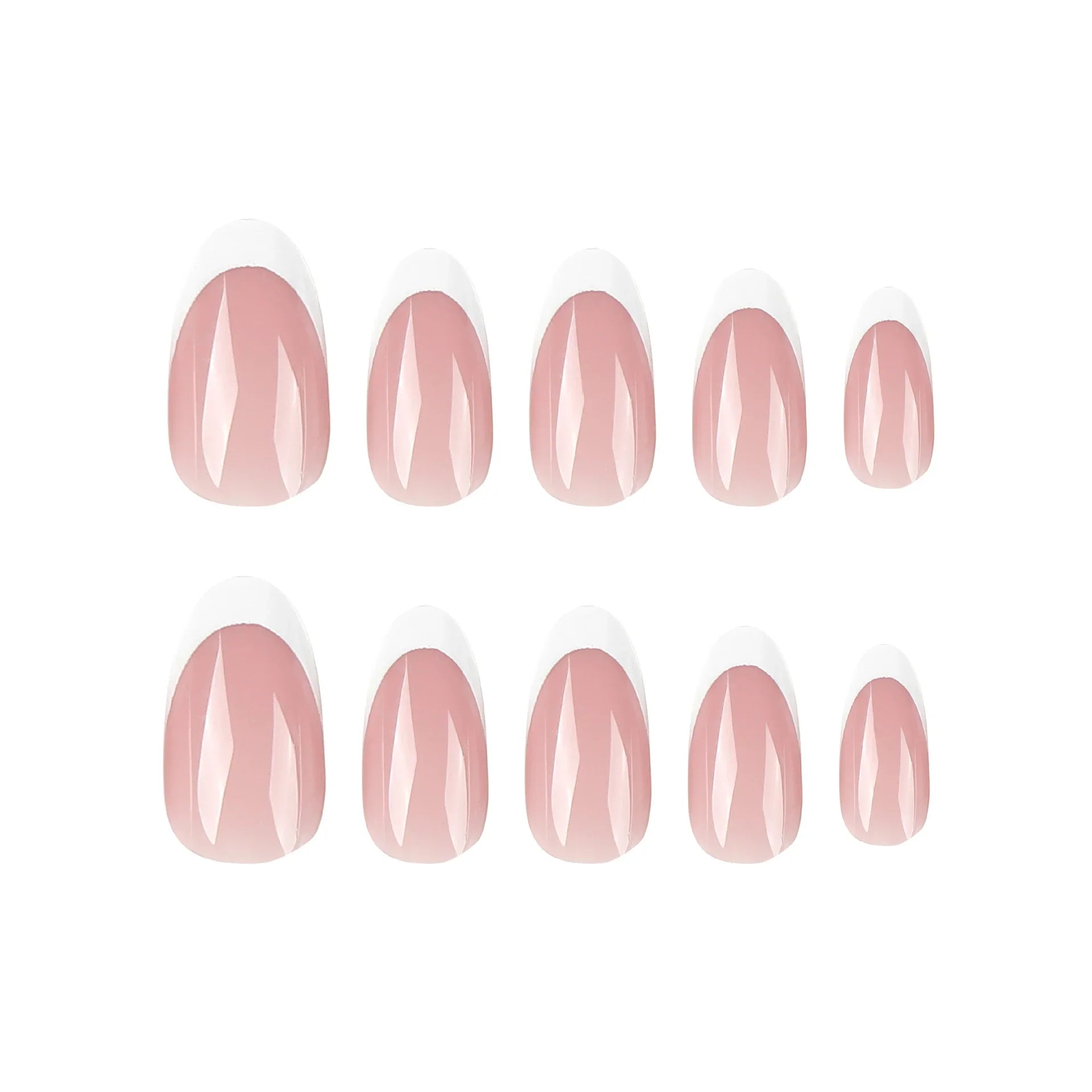 Oval French Nails - 