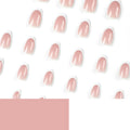 Oval French Nails - 