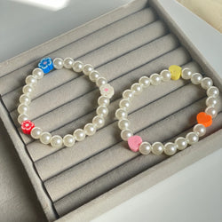 Pearl Beaded Bracelet Set