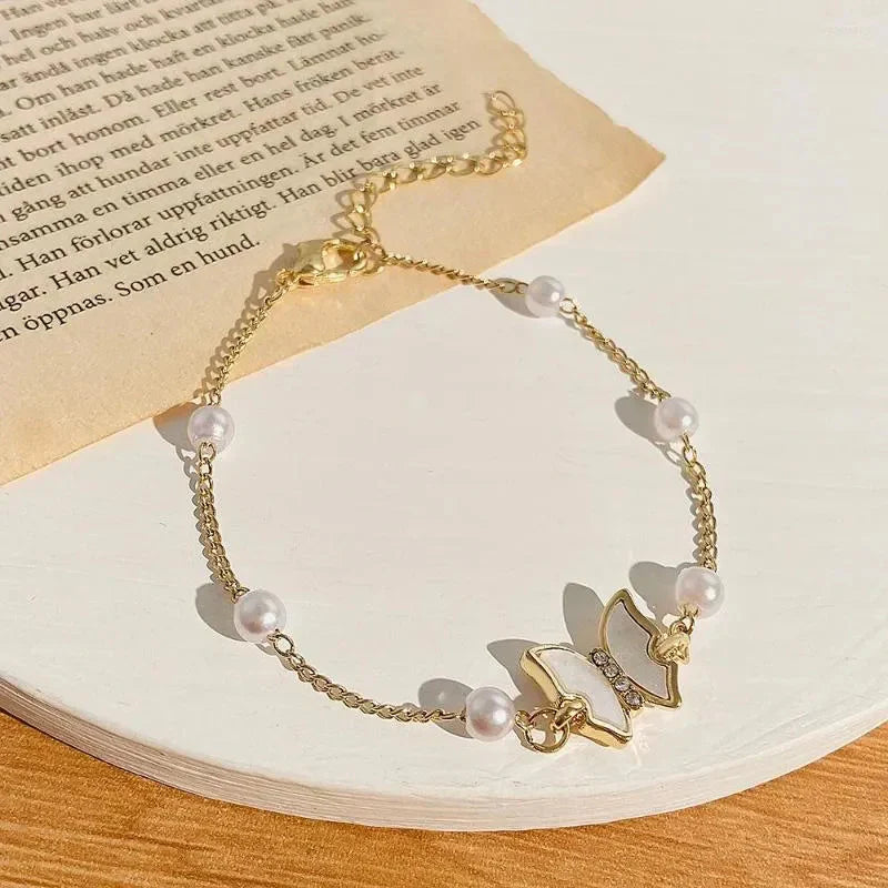 Pearly Butterfly Bracelet